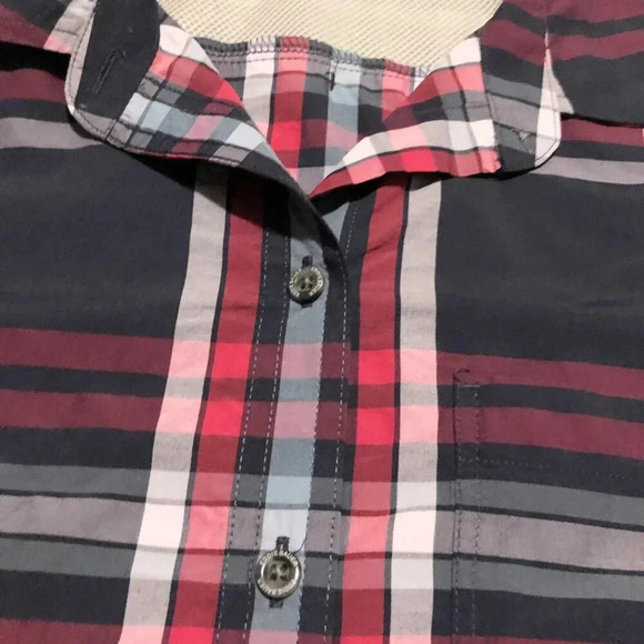 Eddie  Bauer Travex Button Shirt Womens Size XL Plaid Short Sleeve Shirt - Picture 5 of 16